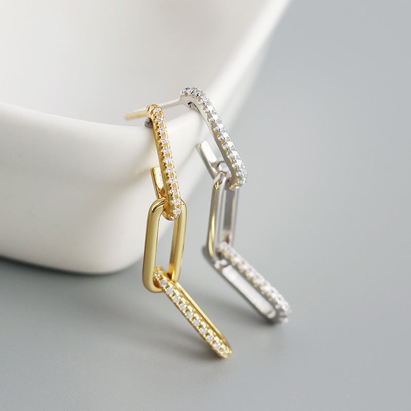 Hollow Chain Dangling Earrings