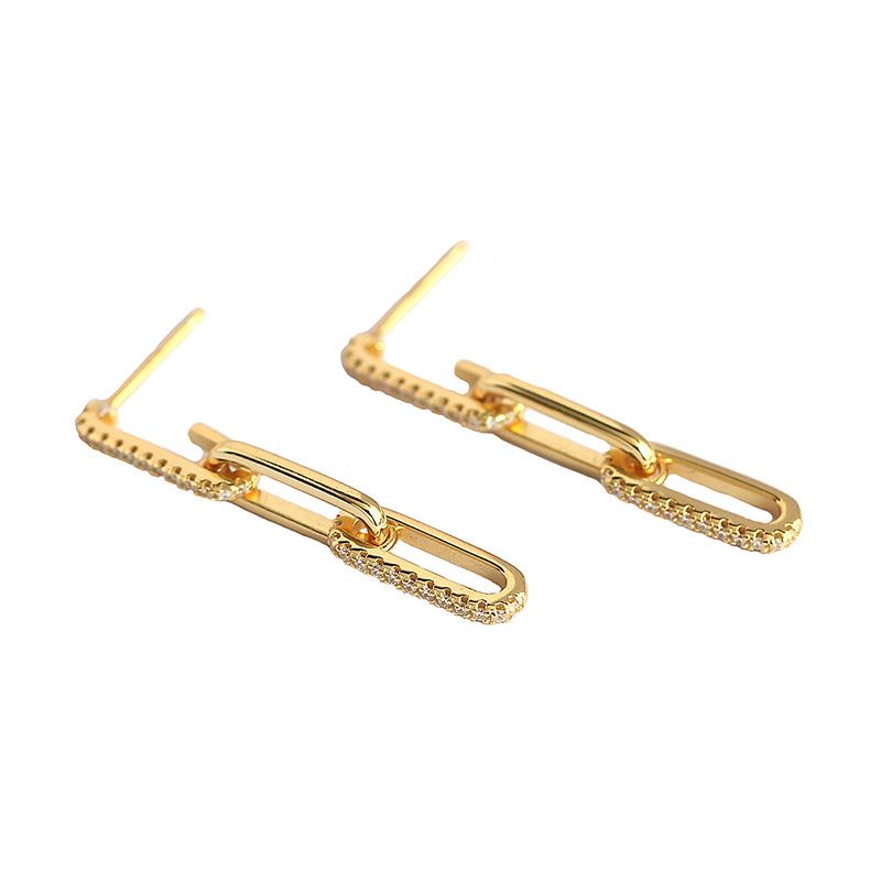Hollow Chain Dangling Earrings
