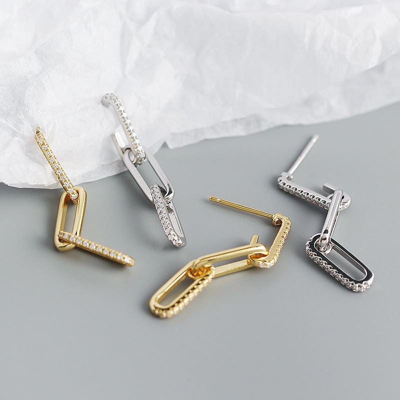 Hollow Chain Dangling Earrings