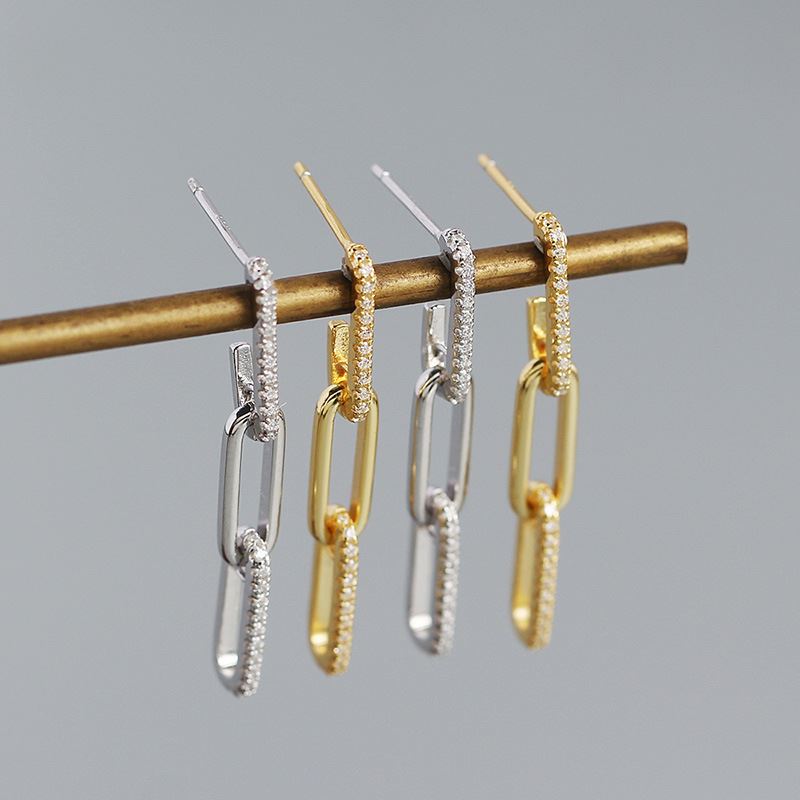 Hollow Chain Dangling Earrings