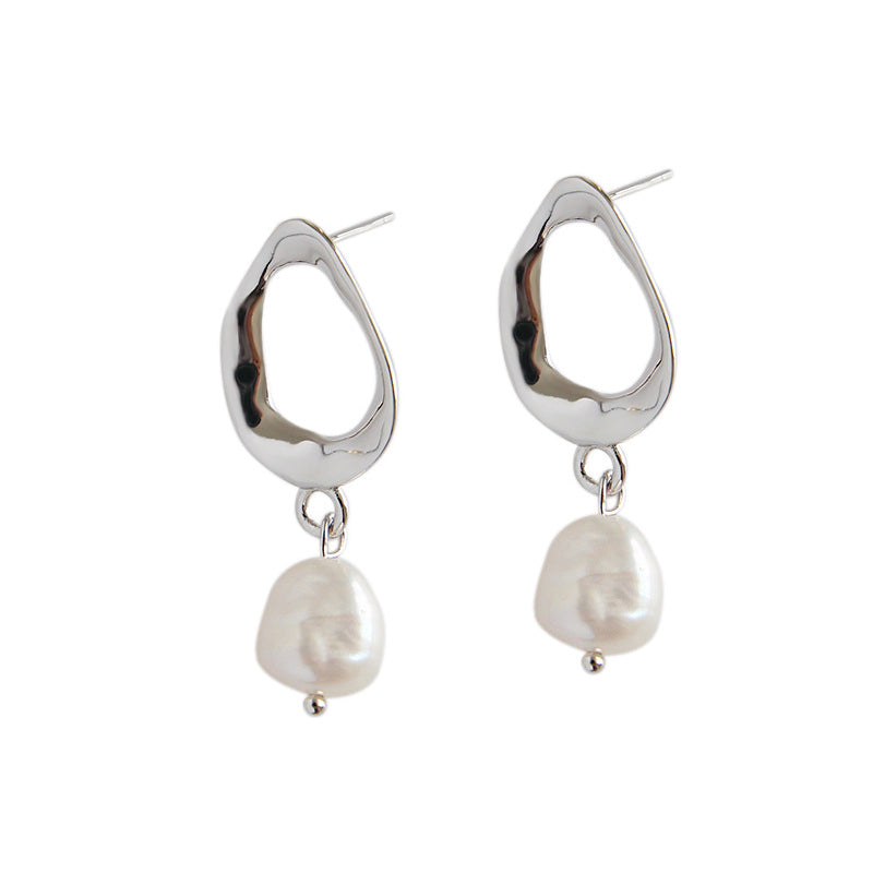 Unique Natural Pearl Dangling Earrings