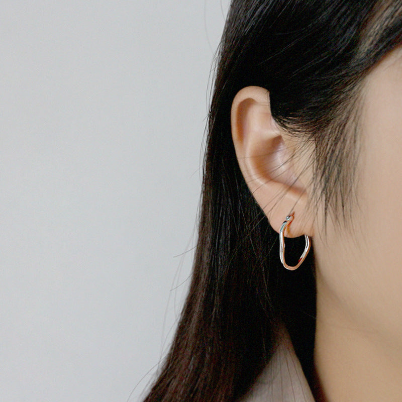 Organic Hoop Earrings