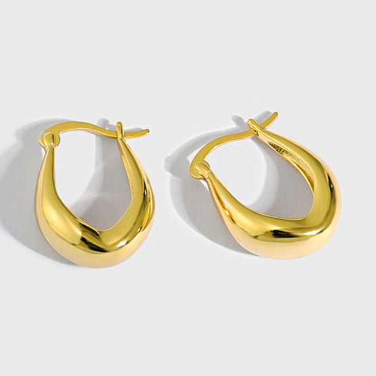 Thick Hoop Earrings