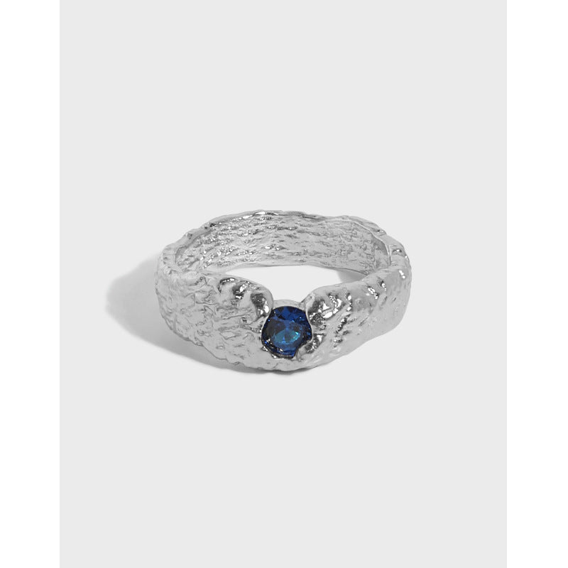 Blue Cubic Zirconia Ring