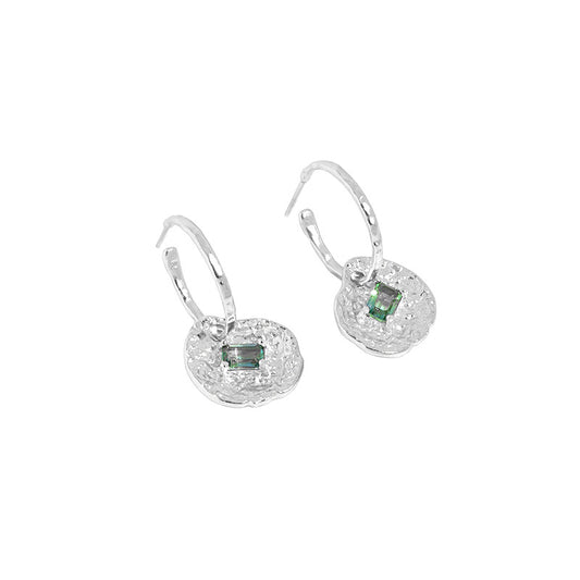 Green Cubic Zirconia Earrings