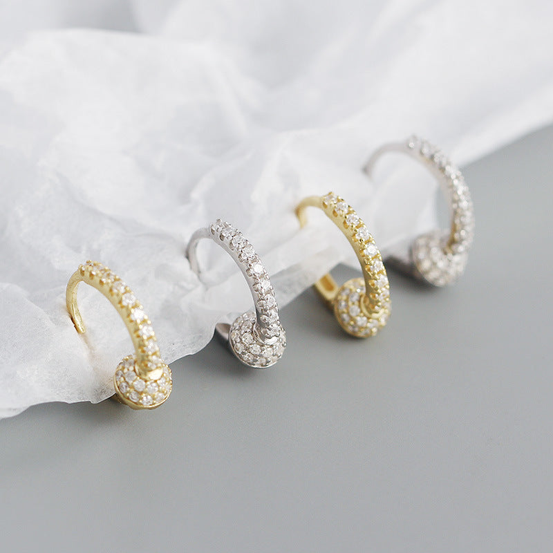 Knot Huggie Hoop Earrings