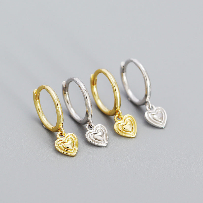 Layered Hearts Earrings