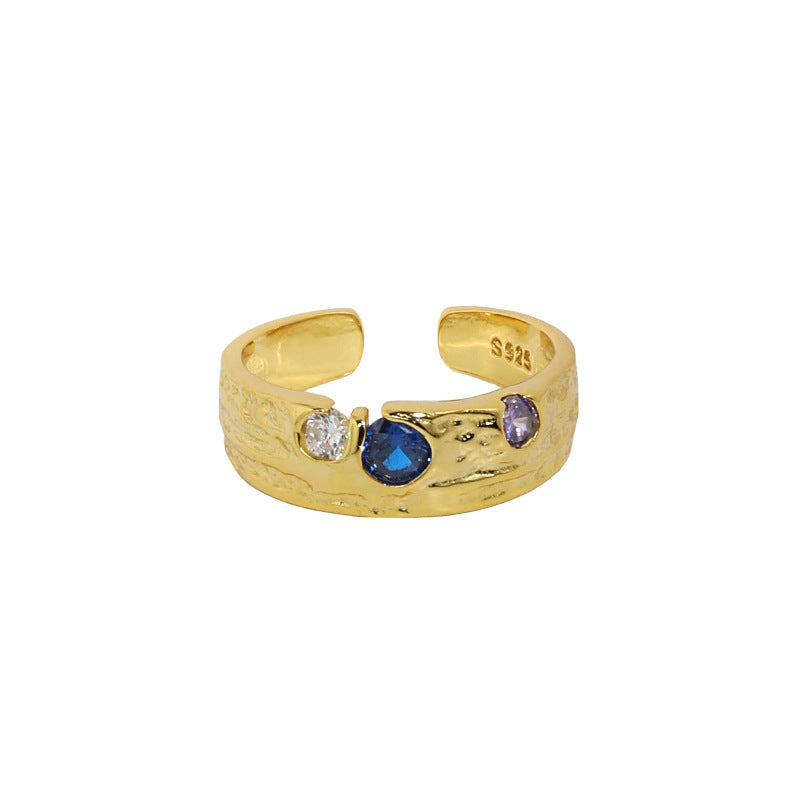 Colourful Irregular Adjustable Ring