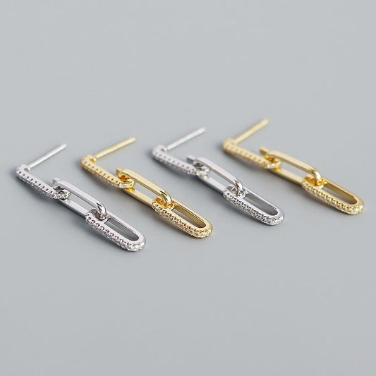 Chain Style Dangling Earrings